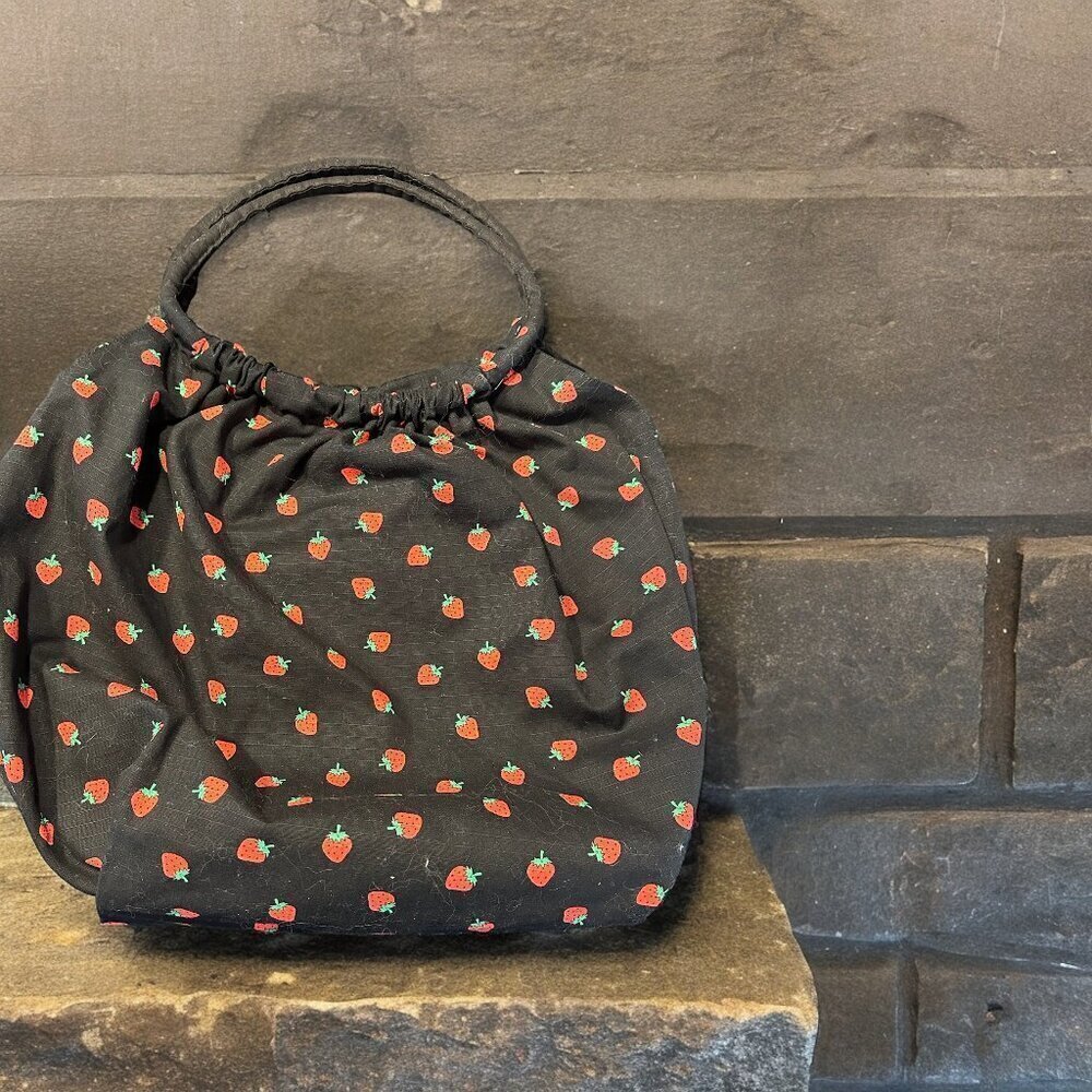 Strawberry Bubble Purse Large Trendy Shoulder Style NWOT